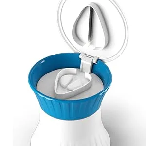 Pill Crusher Cutter Splitter Grinder - 3 in 1 - Pill Crusher Pulverizer - Tablet Cutter with Small Pill Box Container - Pill Breaker Slicer Chopper Divider - Multifunction Blue White - pill crusher medication