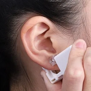 Piercing Kit Include 2 Pack Nose Piercing Kit and 2 Pack Ear Piercing Kit, Simple and Safe to Use, Great for Beginners (Silver) - Ear Piercing Gun