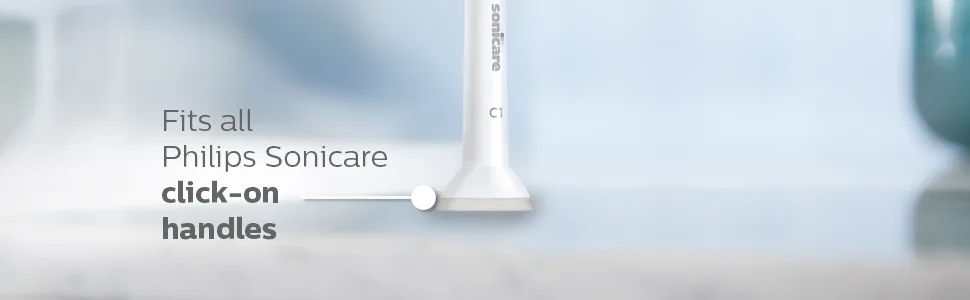 Philips Sonicare Genuine SimplyClean Replacement Toothbrush Heads, 5 Brush Heads, White, HX6015/03 5 White - fits on all philips sonicare click on handles