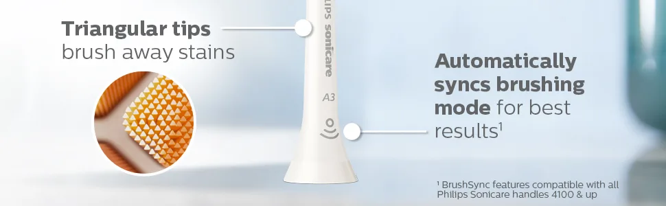 Philips Sonicare Genuine A3 Premium All-in-One Replacement Toothbrush Heads, 2 Brush Heads, Black, HX9092/95 2 Black - Philips Sonicare Premium All-in-One (A3) replacement toothbrush heads