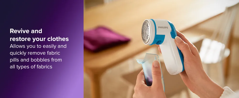 Philips GC026 Electric Lint Removers/Clothes Shavers/Lint Shavers/Fabric Shavers Blue - fabric shaver; revive and restore your clothes