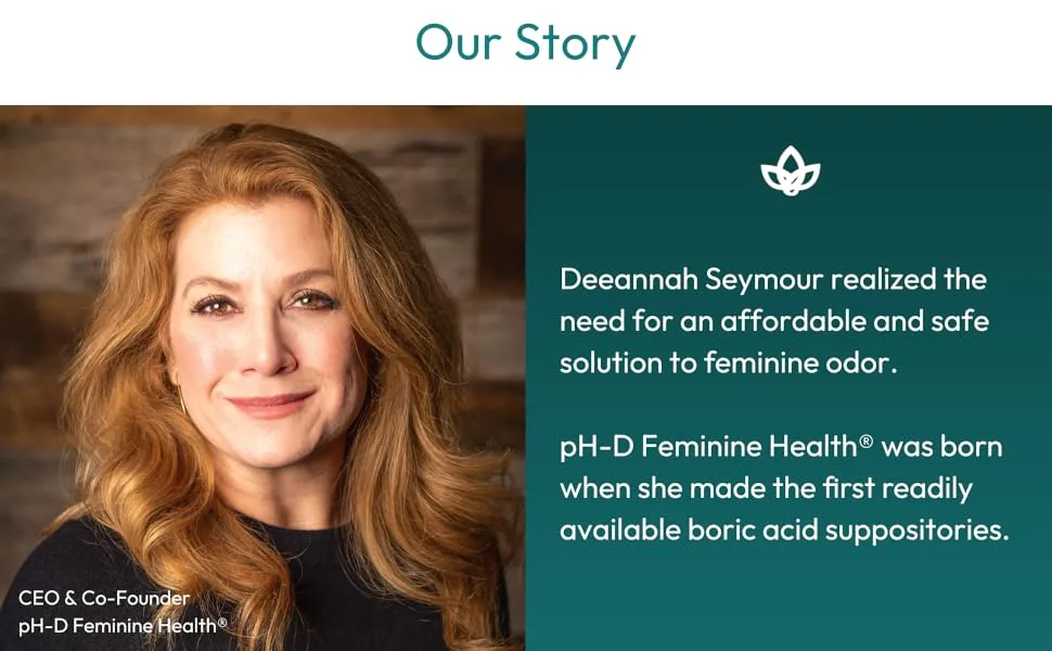 pH-D Feminine Health - Boric Acid Foam Wash - pH-Balanced, Paraben-Free, and Plant-based - Sensitive - 6oz. - ceo final phd