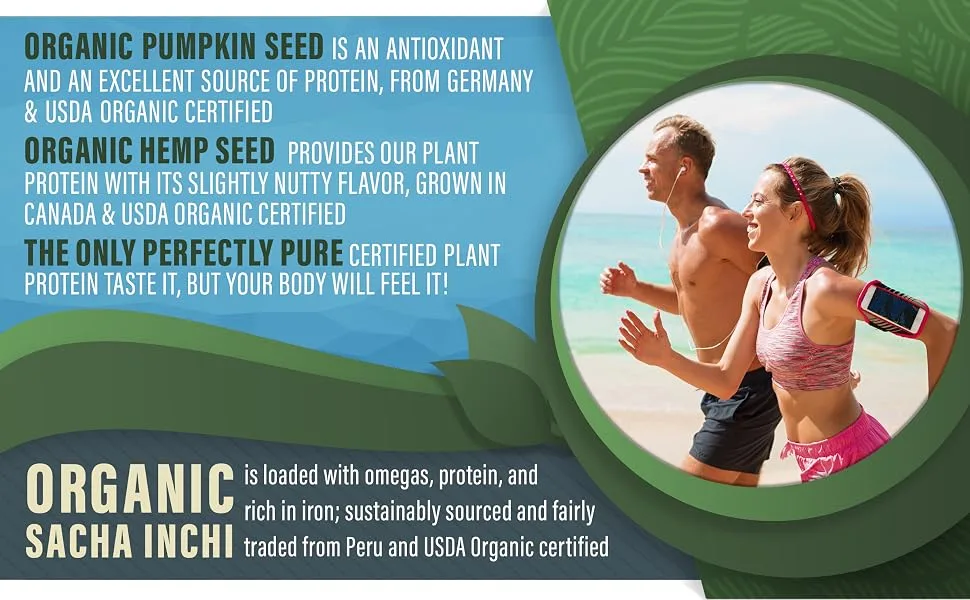 Perfect Supplements  Perfect Plant Protein Powder  600 Grams  Pumpkin Seed  Hemp Seed & Sacha Inchi - product information 4