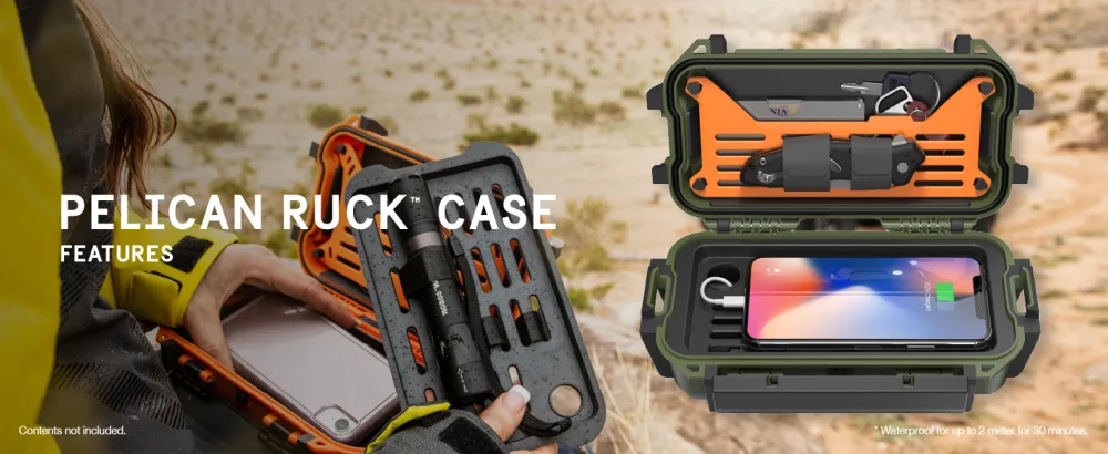 Pelican Ruck R60 Case (Orange) R60 Case Orange - Ruck Case Features