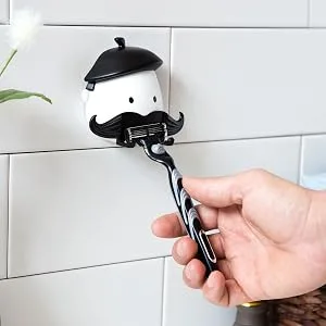 Peleg Design Mr. Razor, Suction Razor Holder, Shaving Razor Hook for Shower Bathroom Bath Mirror, Fun Unique Gift Idea Gifts for Dad - product information 3