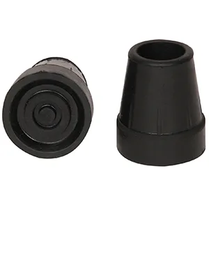 PCP Replacement Cane Tips, 3/4 inch / 1.9 cm diameter (Gray, Two Tips), Black, 3/4-Inch diameter Black 3/4-Inch diameter - PCP 6105 Cane Tips