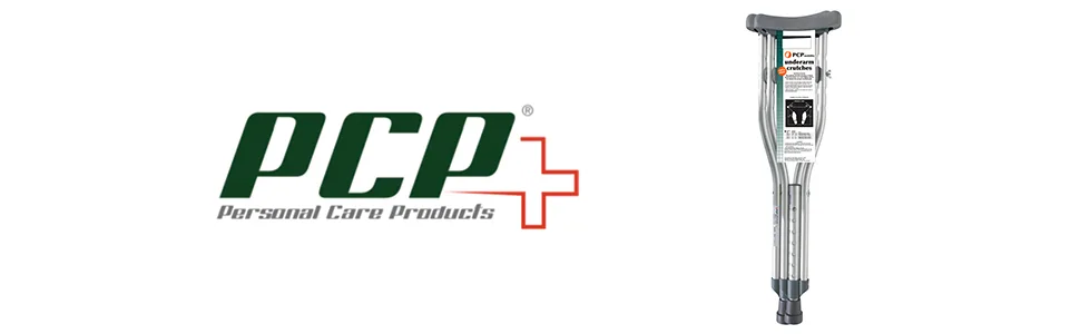 PCP Aluminum Crutches, Push Button Adjustable Height, Lightweight, 1 Pair, Kids Child Size (4'0" to 4'6") Kids Child Size (3'8" to 4'2") - product information 3