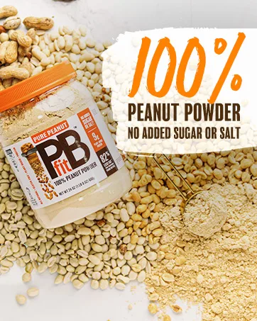PBfit Pure Peanut, 100% Powdered Peanut Powder, Non-GMO, Plant-Based, Gluten-Free Protein Powder, 9g of Protein, (24 oz) - pbfit pure peanut