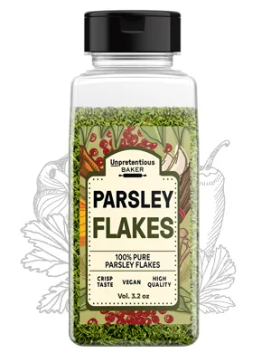 Parsley Flakes, Culinary Staple, Non-GMO, Convenient Dual-Purpose Shaker/Open Lid - Parsley Flakes