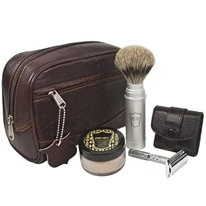 Parker's Deluxe Leather Small Toiletry Bag (Dopp Kit) - product information 3