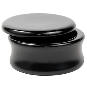 Parker Safety Razor Genuine Mango Wood Hand Carved Shave Soap Bowl - Black Lacquer - product information 2