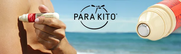 PARA'KITO Mosquito Repellent Bundle - 1 Roll-on Gel | 1 Black Bracelet Roll on + Black Band - mosquito insect repellent roll-on gel roller ball natural citronella deet France essential oils