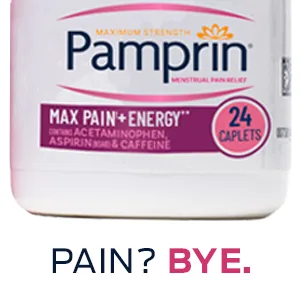 Pamprin Maximum Strength Max Formula, with Acetaminophen, Menstrual Period Symptoms Relief for Cramps, Headache, Pain and Bloating, 24 Caplets - 2 x the Pain Relief
