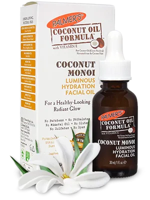 Palmers Coconut Oil Formula Coconut Monoi Luminous Hydration Facial Oil, 1 Ounce 1 Fl Oz (Pack of 1) - Coconut Monoi Luminous Hydration Facial Oil