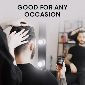 Pacinos Matte Hair Paste - 4 Fl. Oz. - Person styling a man