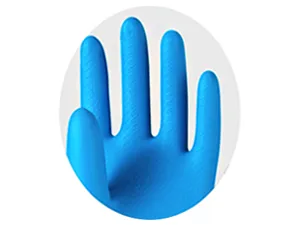 PACIFIC PPE Reusable Dishwashing Cleaning Gloves with Latex Free, Cotton Lining, Kitchen Gloves, Blue, Large Large (1 Pair) Blue - Full Palm Non-Slip Design