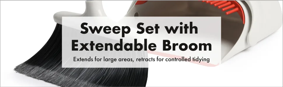 OXO Good Grips Large Sweep Set with Extendable Broom - OXO Good Grips Sweep Set with Extendable Broom