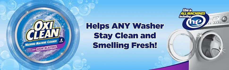 OxiClean Washing Machine Cleaner with, ODOR BLASTERS, 4 Count ODOR BLASTERS 4 Count (Pack of 1) - product information 1