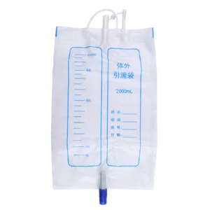 Owfeel 2000ml Man Protable Wearable Urine Bag Urinal System with Collection Urine Bag (2000ml Man Urine Bag) male - urine collection containers condom catheters for men external catheter for men urine bag
