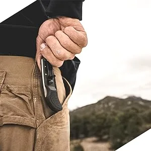 Outdoor Edge 3.5" RazorLite EDC - Replaceable Blade Folding Knife with Pocket Clip and One Hand Opening for Everyday Carry (Orange, 6 Blades) Orange (6 Baldes) - EDC Carry-Pocket Clip