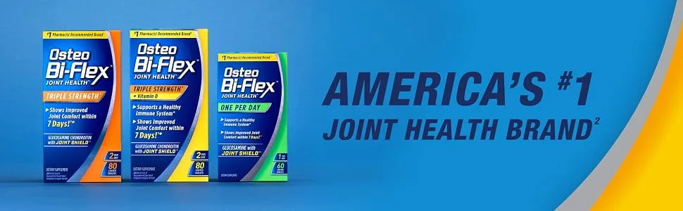 Osteo Bi-Flex Triple Strength Glucosamine with Turmeric, Joint Health Supplement, Coated Tablets, Original Version, 80 Count - image