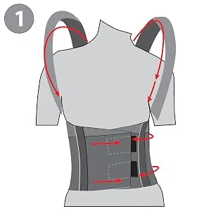 ORTONYX Comfort Posture Corrector Clavicle and Shoulder Support Back Brace, Fully Adjustable for Men and Women/656A-Large Large (Pack of 1) Black - product information 2