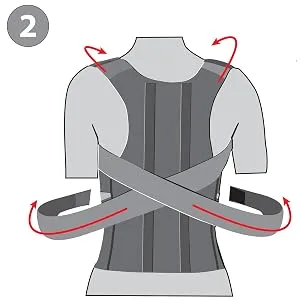ORTONYX Comfort Posture Corrector Clavicle and Shoulder Support Back Brace, Fully Adjustable for Men and Women/656A-Large Large (Pack of 1) Black - product information 3