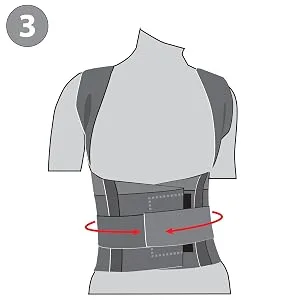 ORTONYX Comfort Posture Corrector Clavicle and Shoulder Support Back Brace, Fully Adjustable for Men and Women/656A-Large Large (Pack of 1) Black - product information 4