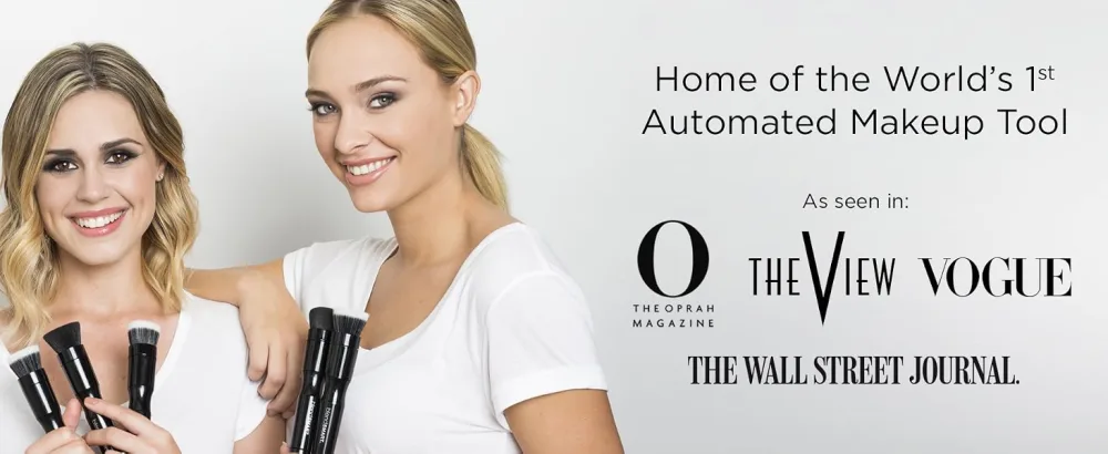 Original blendSMART1 Starter Set w/ Powered Rotating Foundation Brush for Makeup - blendsmart rotating makeup brush spin smart blender blending artistry beauty cosmetics bag set kit