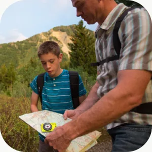 Orienteering Compass Hiking Backpacking Compass | Advanced Scout Compass Camping Navigation - Boy Scout Compass for Kids | Professional Field Compass for Map Reading - Best TurnOnSport Survival Gifts Green - turn on sport