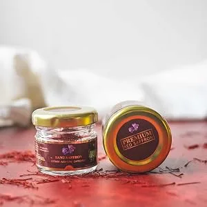 Organic Saffron - Banu Saffron Award Winning all Red Certified Organic Saffron Threads - 1 Gram (0.035 Ounce) 1.0 Grams - saffron banu