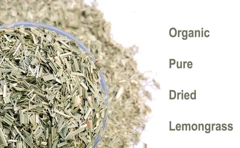 Organic premium grade dried lemon grass cut, harvested from a organic farm in Sri Lanka 2 oz/56g - Lemon grasses