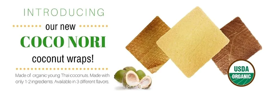Organic Coconut Wraps, Original 2 PACK (Raw, Vegan, Keto, Paleo, Gluten Free wraps) Made in USA from young Thai Coconuts - product information 2