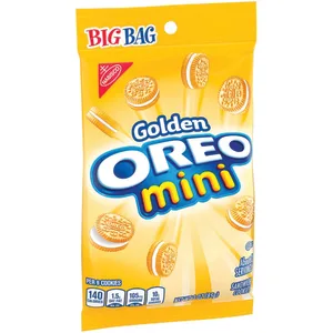OREO Mini Golden Sandwich Cookies, Vanilla Flavor, 12 Big Bags - image