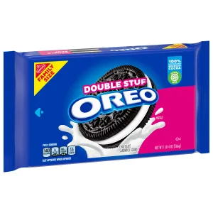 OREO Double Stuf Chocolate Sandwich Cookies, Family Size, 12 - 20 oz Packs - image