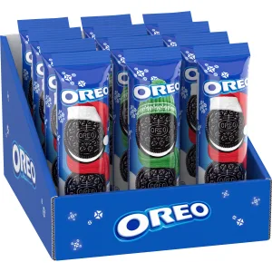 OREO Chocolate Sandwich Cookies, 12 - 4 oz Christmas Cookies Stocking Stuffer Snack Pack - image