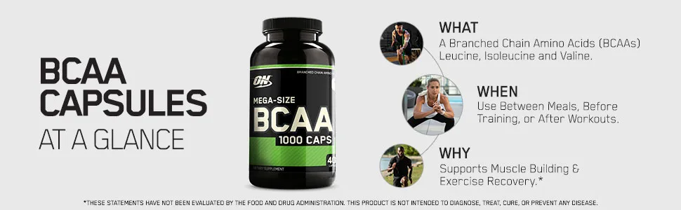 Optimum Nutrition Instantized BCAA Capsules, Keto Friendly Branched Chain Essential Amino Acids, 1000mg, 400 Count Unflavored 400 Count (Pack of 1) - BCAA CAPSULES OPTIMUM NUTRITION BRANCH CHAIN AMINO ACIDS SUPPLEMENT PREWORKOUT POSTWORKOUT BCAA CAPS