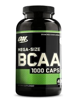 Optimum Nutrition Instantized BCAA Capsules, Keto Friendly Branched Chain Essential Amino Acids, 1000mg, 400 Count Unflavored 400 Count (Pack of 1) - OPTIMUM NUTRITION BCAA CAPSULES BRANCH CHAIN AMINO ACIDS SUPPLEMENT MUSCLE SUPPLEMENT CAPSULES