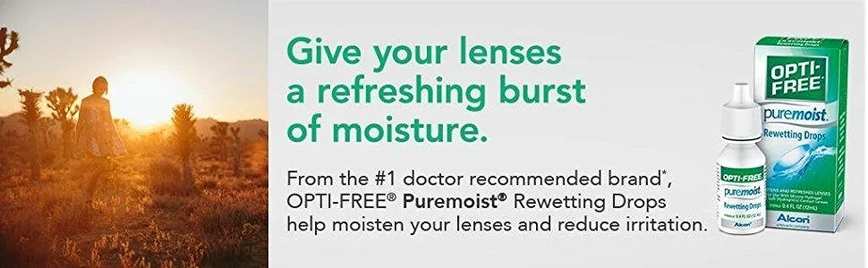 Opti-Free Puremoist Rewetting Drops, 12-mL - product information 1