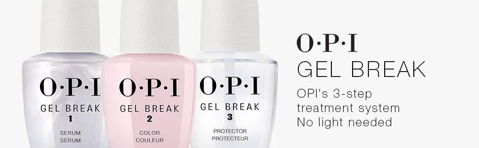 OPI Gel Break, 3-Step Nail Treatment System, 0.5 fl oz Step 1 - Base Coat Serum Base Coat - product information 1
