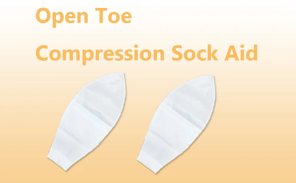 Open Toe Compression Sock Aid for Easy Slide - Slip Stocking Applicator to Help Assist Put On for Elderly, Disabled, Pregnant, 2 Pcs 1 Pair (Pack of 1) - product information 1