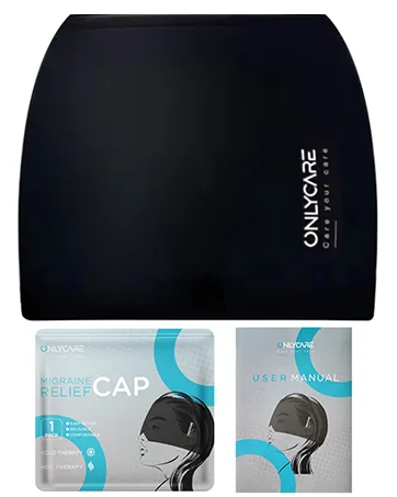 ONLYCARE Migraine Relief Cap, Upgraded Odorless Migraine Ice Head Wrap, Headache Relief Hat for Migraine, Black - product information 4
