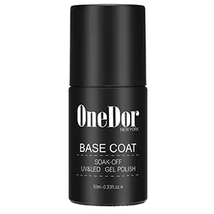 OneDor Gel Top Coat & Base Coat Soak Off Polish Set Kit, UV Led Cured Required (No Wipe Top Coat & Base Coat) - product information 2