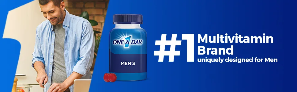 One A Day Mens Multivitamin Gummies, Supplement with Vitamin A, Vitamin C, Vitamin D, Vitmain E, Calcium & more, 170 Count - Multivitamin