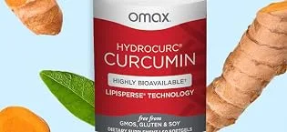 Omax Highly Bioavailable Turmeric Curcumin Softgels, No BioPerine, Active in 1-Hour, Nanoparticle Potency & Absorption, Natural Joint Relief, 60-Day Supply | 60 Softgels - curc