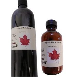 OliveNation Organic Maple Flavor Extract, PG Free, Non-GMO, Gluten-Free, Kosher, Vegan - 4 ounces - product information 1