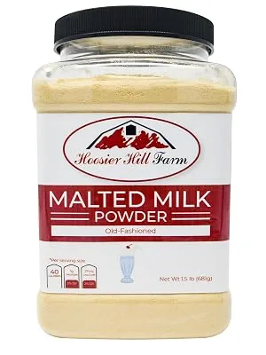 Old-fashioned Malted Milk Powder by Hoosier Hill Farm, 1.5 lbs. - Malted Milk