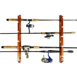 Old Cedar Outfitters Wall and Ceiling Rod Rack Pine 9 Rods - Old Cedar Outfitters Ceiling Fishing Rod Holder