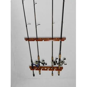 Old Cedar Outfitters Wall and Ceiling Rod Rack Pine 9 Rods - Old Cedar Outfitters Ceiling Fishing Rod Holder