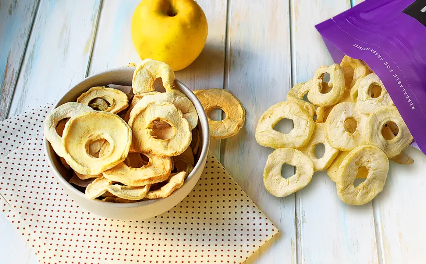 Oh! Nuts - Dried Apple - 26oz Bulk | Fresh Dehydrated Apple Fruit Bites for Baking & Snacking | Low Cholesterol, High Fibers, Rich in Vitamin A & C (Dried Apple Rings) - product information 2